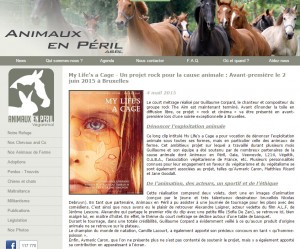 Animaux en Péril - news 2015 - My Life's a Cage