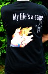 T-Shirt Cage dos (taille mixte M)